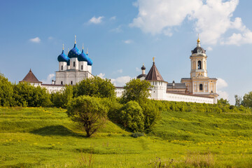 Panorama of the Vysotsky monastery in the city of Serpukhov. Moscow Region, Russia - 758004976