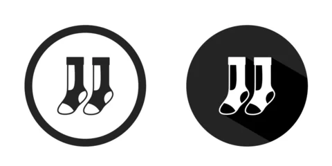 Poster Sock logo. Sock icon vector design black color. Stock vector. © Abay