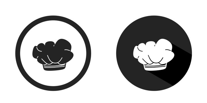 Chef hat logo. Chef hat icon vector design black color. Stock vector.