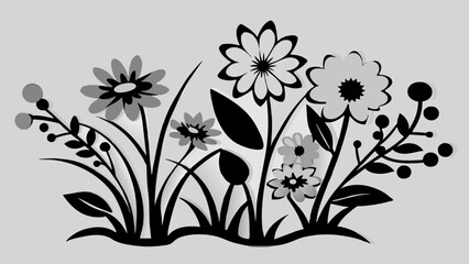 minimal-wildflower-vector illustration