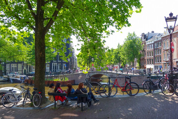 Straßenszene Amsterdam