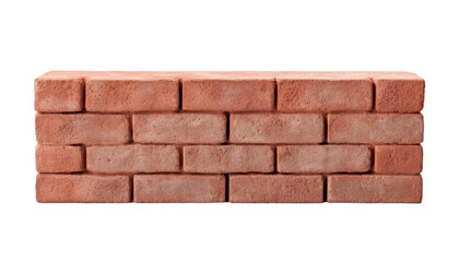 stack of bricks isolated on transparent background cutout