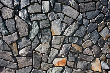 An image of a wall made of stone.
