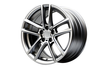 Wheel Alloy car Wheels Rim or Mag Wheel high performance auto part decoration Isolated on...