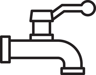 Faucet Line Icon