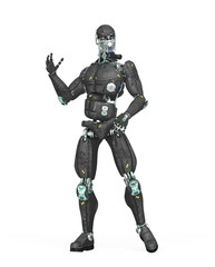 beta tester mech is standing up and also singing