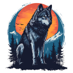 Wolf T Shirt Design