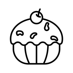 Cupcake Lineart Style