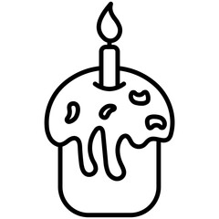 Cupcake Lineart Style