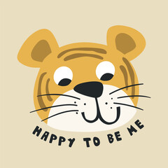 cartoon tiger vector illustration