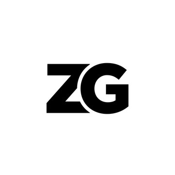 Letter Z and G, ZG logo design template. Minimal monogram initial based logotype.