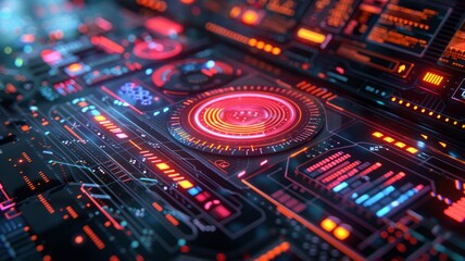 Obraz premium Explore the impact of AI on health diagnostics through a 3D model of an intelligent scanning device