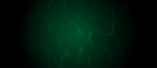 Fototapeta premium pastel light green stain glass broken tile dark background. geometric pattern with 3d shapes vector Illustration. green broken wall paper in decoration. low poly crystal mosaic background.