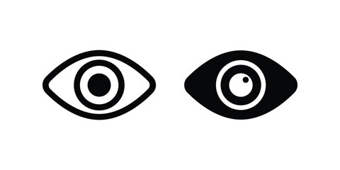 Obraz premium Eye icon. flat illustration of vector icon