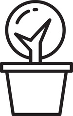Tree Plant Pot Icon