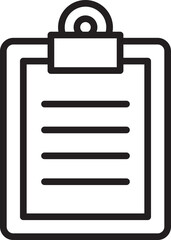 Clipboard Line Icon