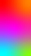 Smooth gradient rainbow background, vertical
