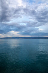 Fototapeta premium August, 2022 - Croatia - The Blue Sea and the beaches of the Dalmatian coast in Croatia, Europe