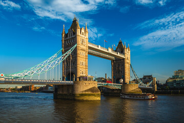 Tower Bridge by river thames located in London, England, United kingdom - 758033132