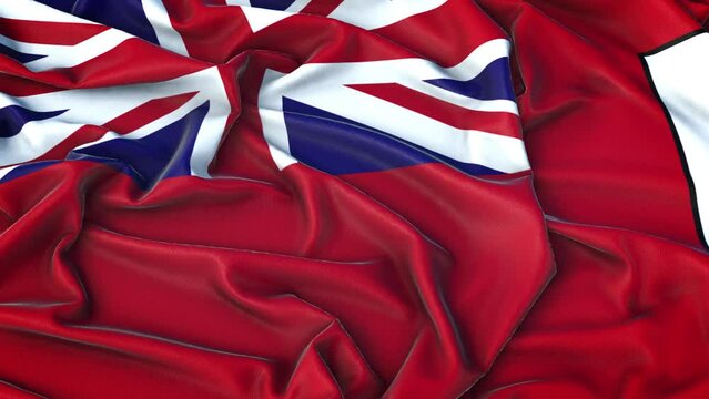 Bermuda Flag Zoom in Very Realistic