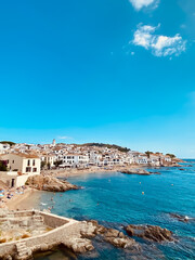 Fototapeta premium view of the coast of beauty town