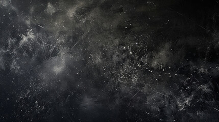 Obraz premium Dust texture and scratches on dark black background