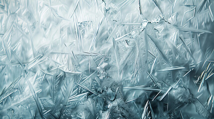 Ice texture, cracked and scratched frosted surface, abstract winter season background