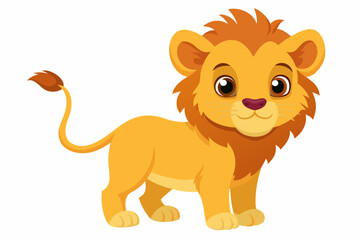 Obraz na płótnie Canvas cute baby lion svg file