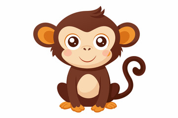 cute monkey playing guitar carton style © Jhanto