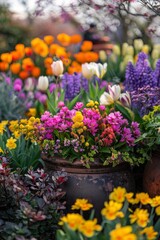 Seasonal Splendor: Exquisite Easter Arrangements in Planters and Pots for a Festive Spring Display