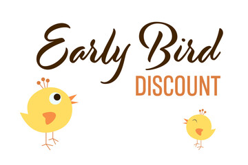 Early Bird Special discount sale event banner or poster.