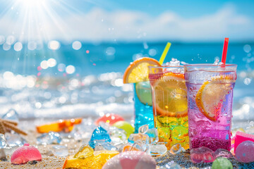 Summer Vacation Bliss: Beach Activities, Refreshing Drinks, and Ocean Views for Ultimate Relaxation