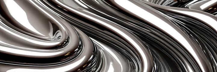 Chrome Color Abstract Shapes