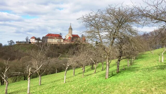 Leuchtenburg castle near Kahla in spring time