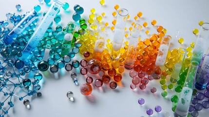 Organic chemistry set molecules and reactions