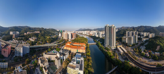 Obraz premium Sha Tin Cityscape