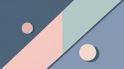 Pastel Abstract Geometric Shapes Background Soft and Colorful Design