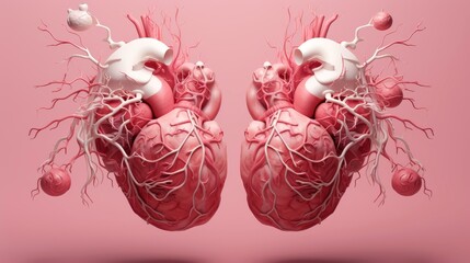 Abstract human internal organs, Anatomy, Medical education concept