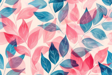 Simple Pink and Blue Pattern, Soft color scheme ,seamless repeating pattern. - obrazy, fototapety, plakaty