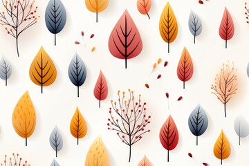 Autumn Seamless Pastel Pattern