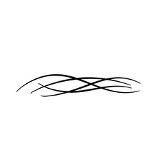 Abstract curved black lines