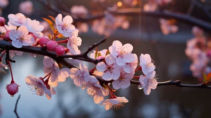 Zelfklevend Fotobehang Vibrant spring blossoms  a collection of images showcasing the beauty of the season © Roman Enger