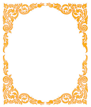 kbach khmer frame with fire
