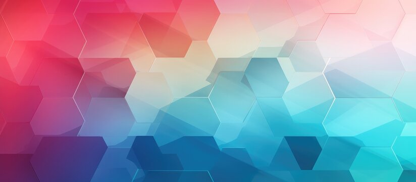 Creative geometric hexagonal design in Origami style with gradient for business polygonal .
