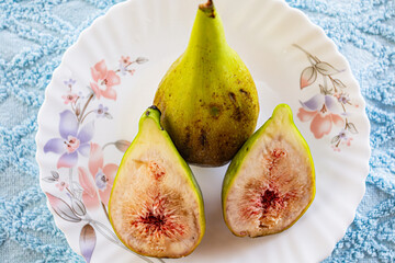fresh figs on a plate