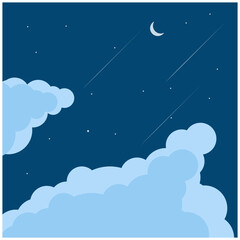 Flat Sky Illustration