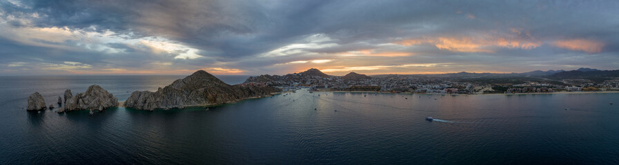 Sunet in Cabo San Lucas Baja California Sur Mexico Sunny Beaches Whales Yachts and Boats 