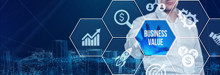 Fototapeta premium Business growth concept. Business, technology concept.