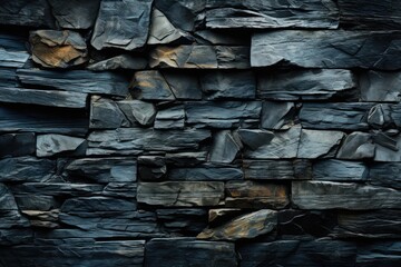 Dark texture of high resolution gray black slate, background of the natural blac, generative IA