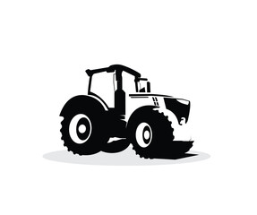 Tractor Silhouette Design Logo